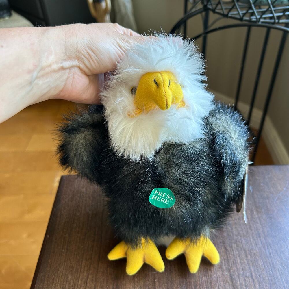 NWT Ranger Rex's Forest Friends Edison Wise Wings talking bald eagle plush 2000